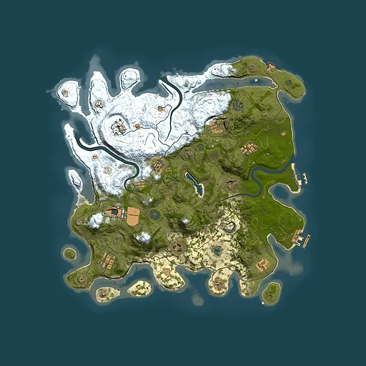 Rust map seed 877412854, 4000x4000m top-down preview