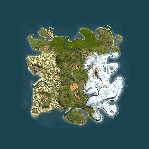 Rust map seed 1862575701, 3500x3500m top-down preview
