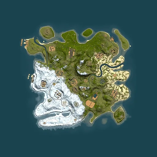Rust map seed 1327724698, 3500x3500m top-down preview