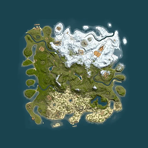 Rust map seed 1933305774, 4500x4500m top-down preview