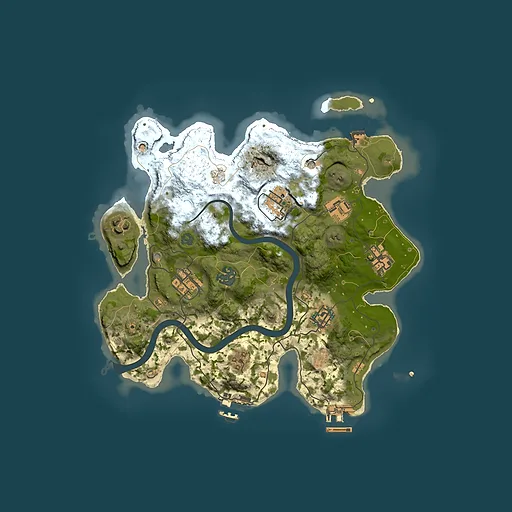 Rust map seed 1216430324, 3000x3000m top-down preview