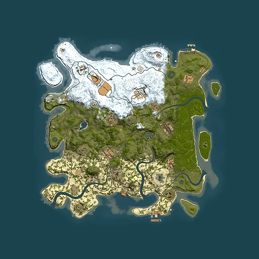 Rust map seed 1389209353, 4000x4000m top-down preview