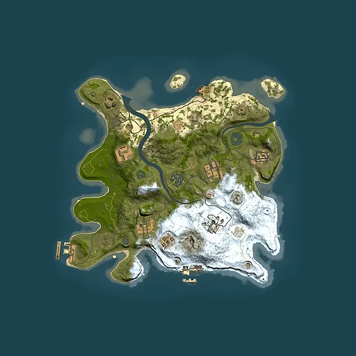 Rust map seed 404091700, 3000x3000m top-down preview