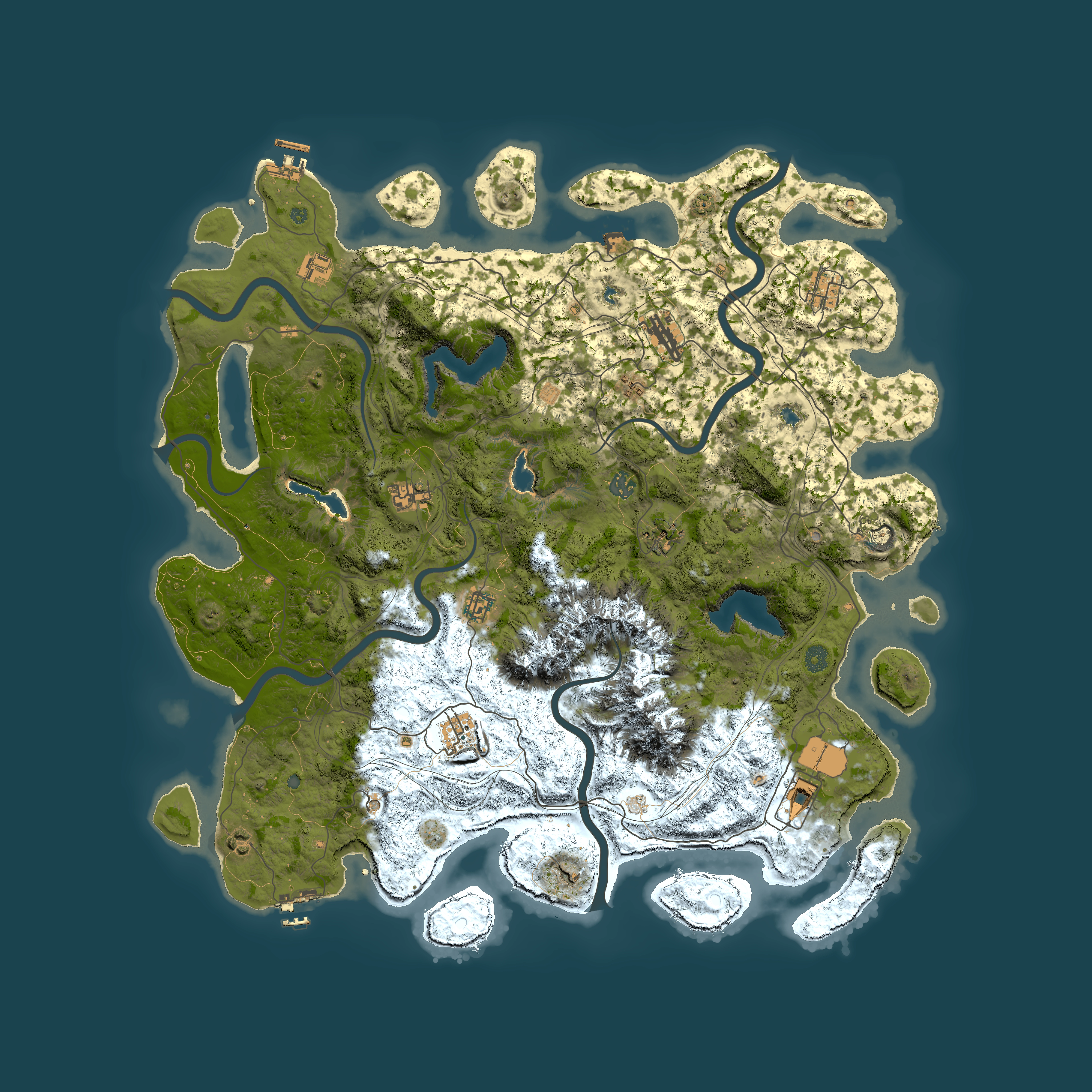 Full top-down render of Rust map seed 555181425, 5000x5000m