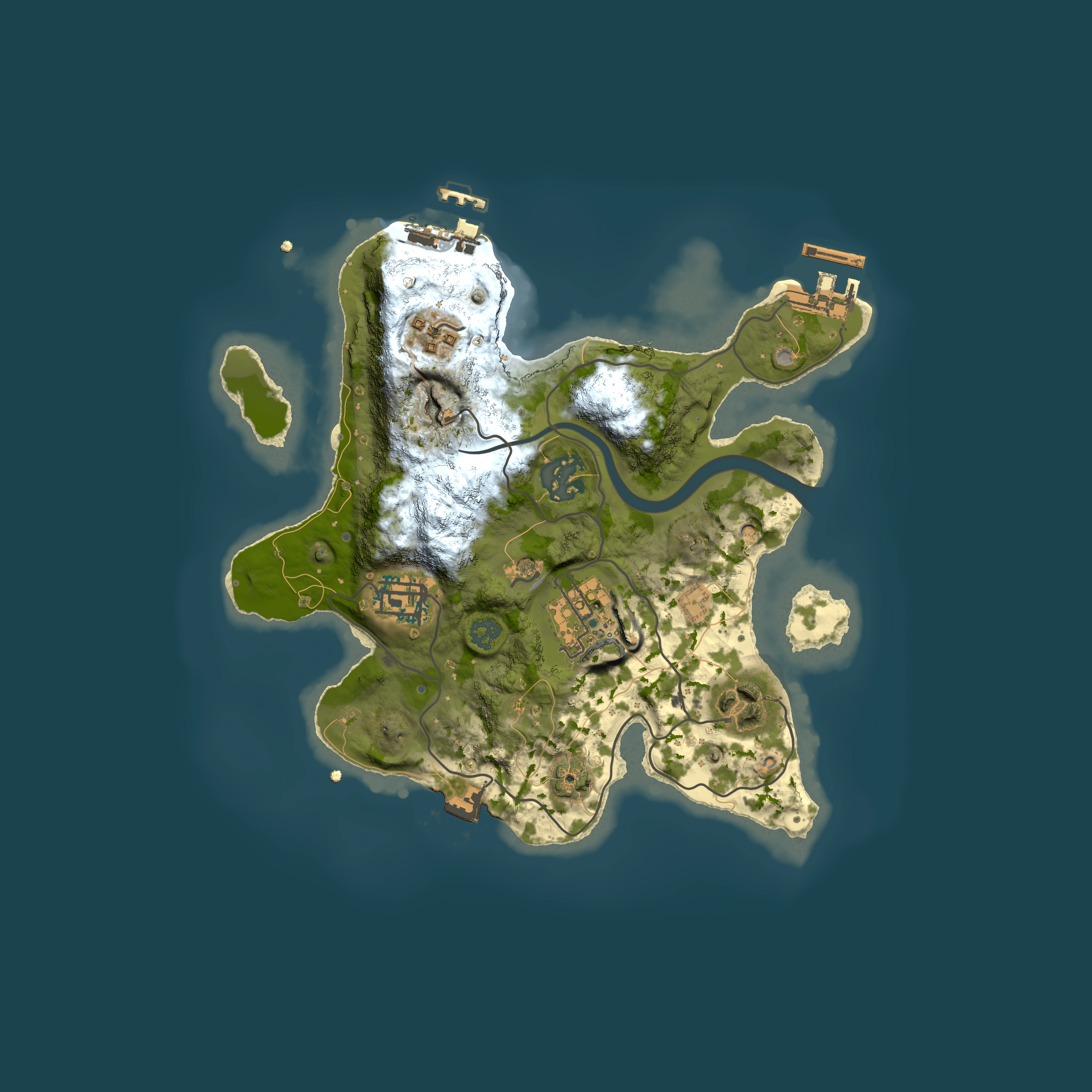 Full top-down render of Rust map seed 1996490155, 2500x2500m