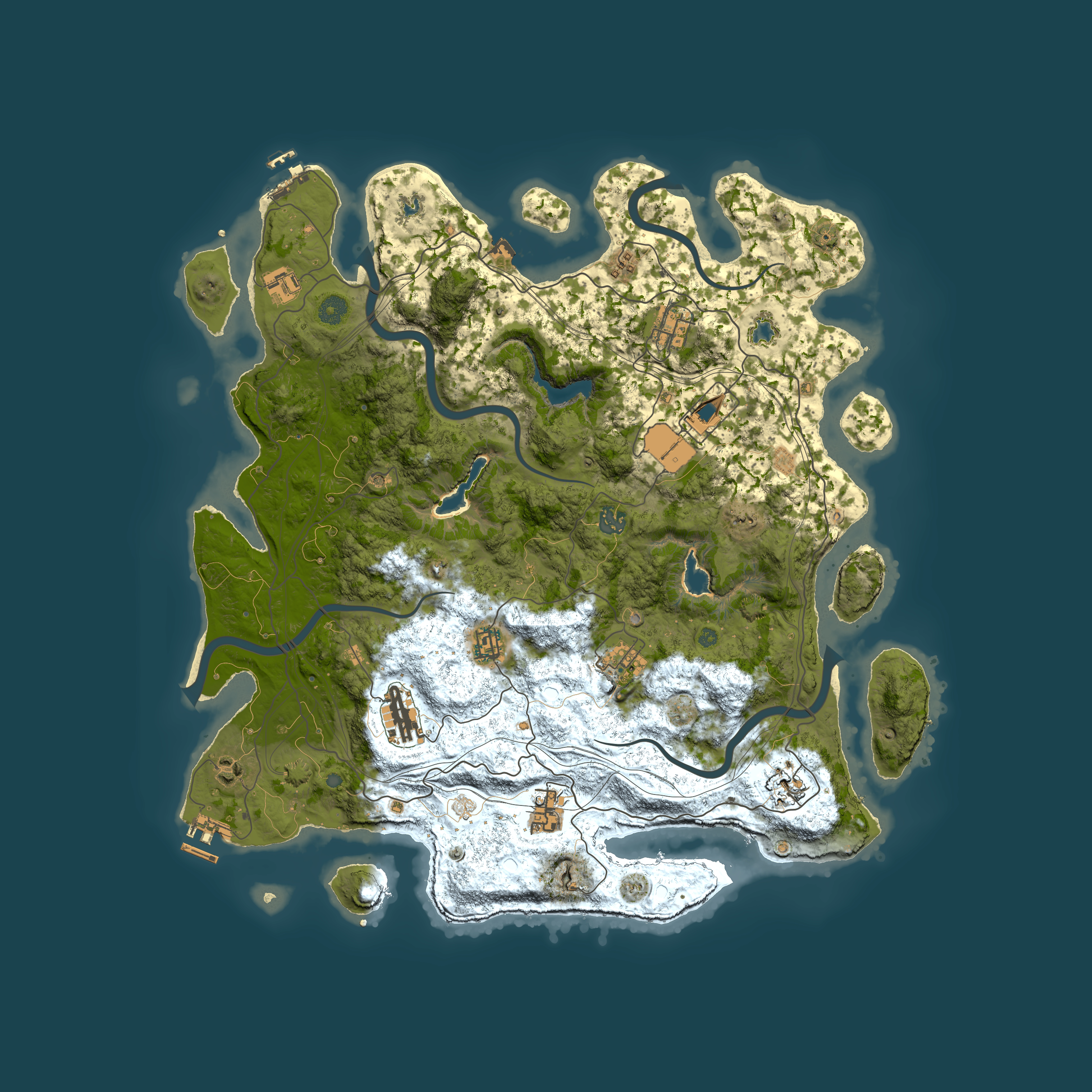 Full top-down render of Rust map seed 1580104390, 4500x4500m