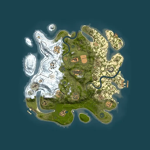 Rust map seed 1177953897, 3500x3500m top-down preview