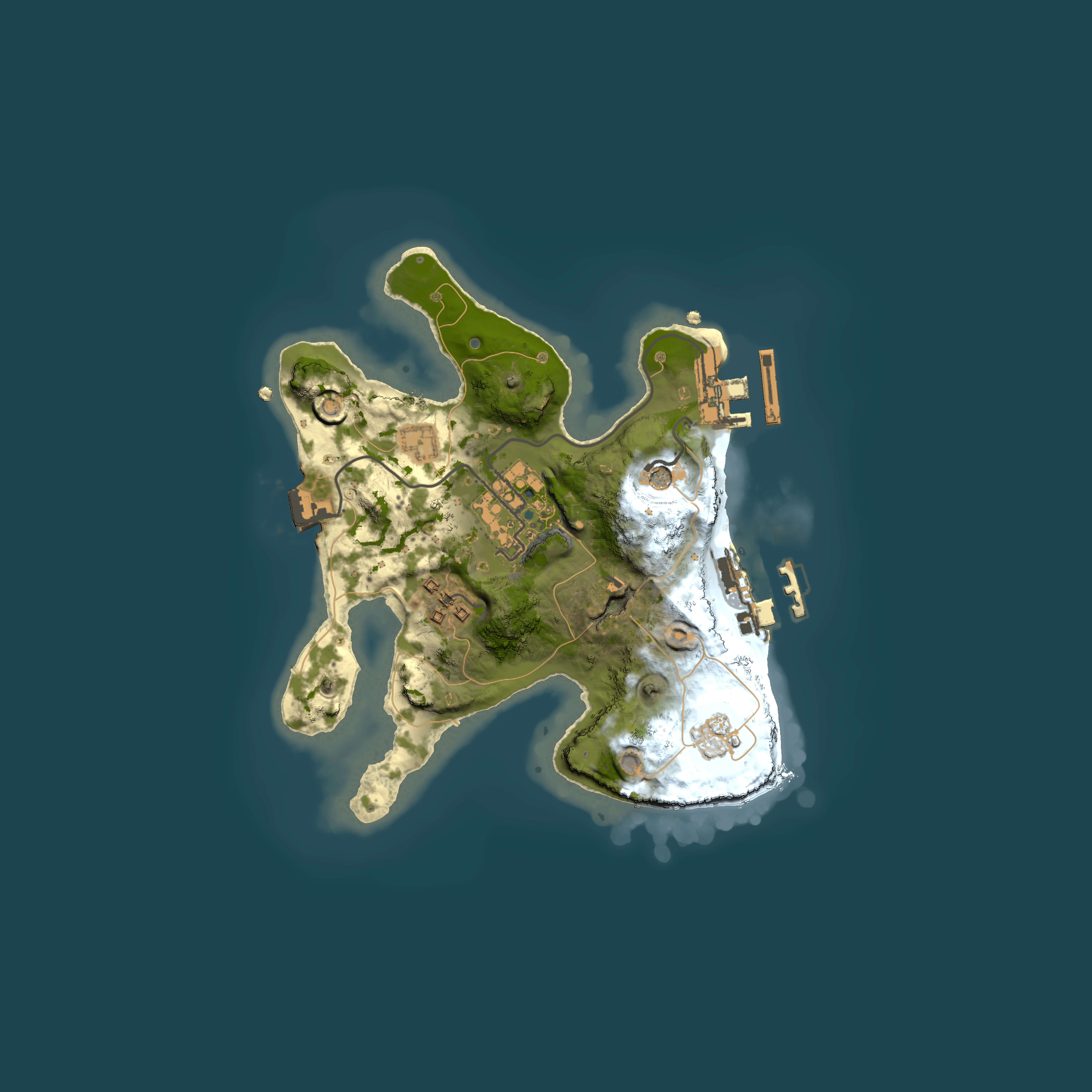 Full top-down render of Rust map seed 989689053, 2000x2000m