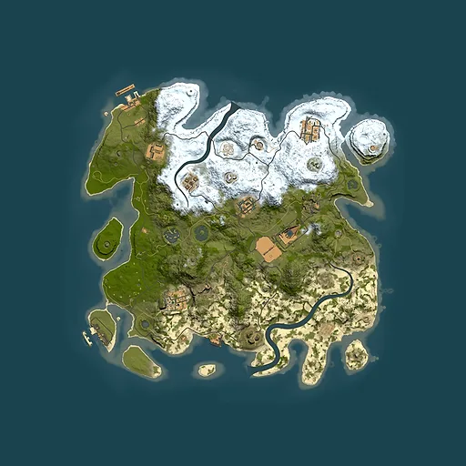 Rust map seed 1945589979, 3500x3500m top-down preview