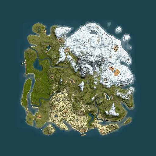 Rust map seed 1623790059, 5000x5000m top-down preview