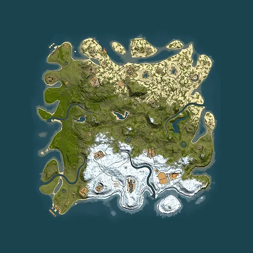 Rust map seed 1283630271, 4500x4500m top-down preview