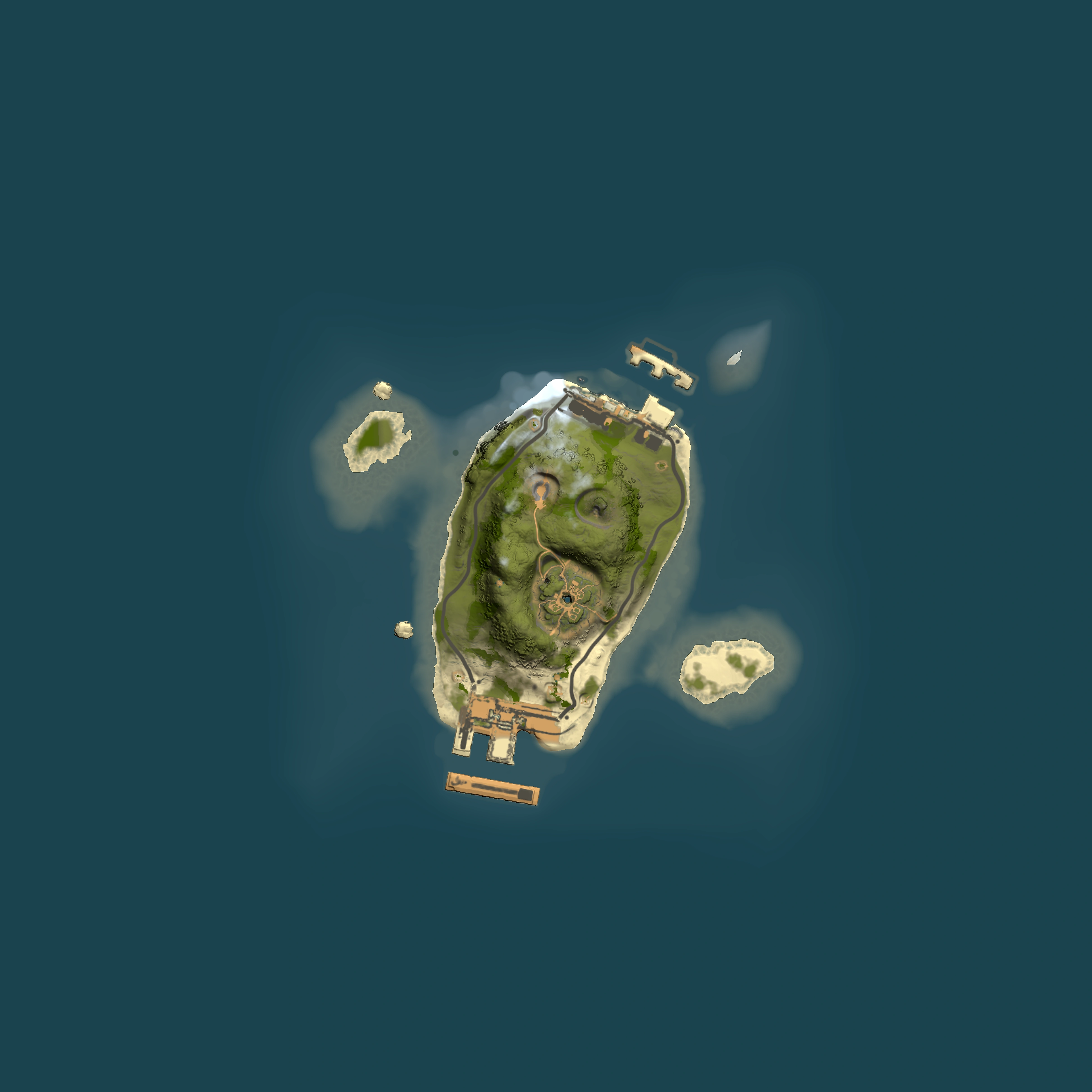 Full top-down render of Rust map seed 1437187186, 1500x1500m