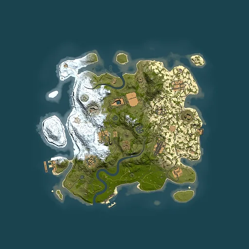 Rust map seed 737761062, 3500x3500m top-down preview