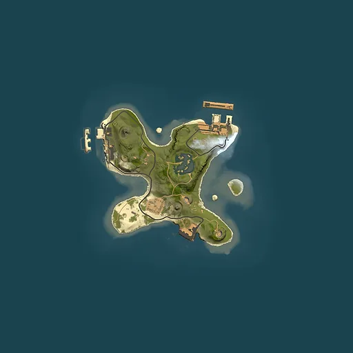 Rust map seed 256879139, 1500x1500m top-down preview