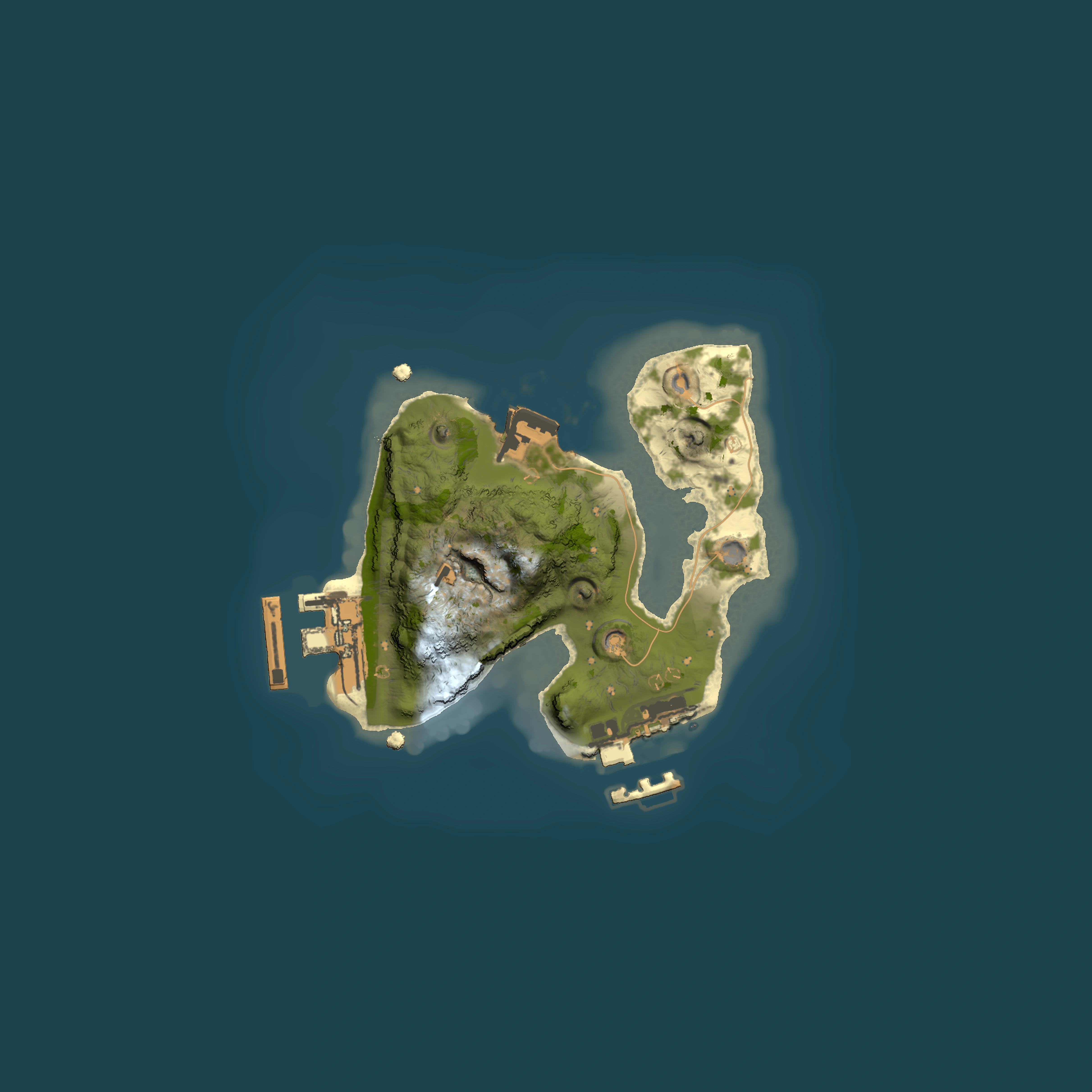 Full top-down render of Rust map seed 1567439924, 1500x1500m