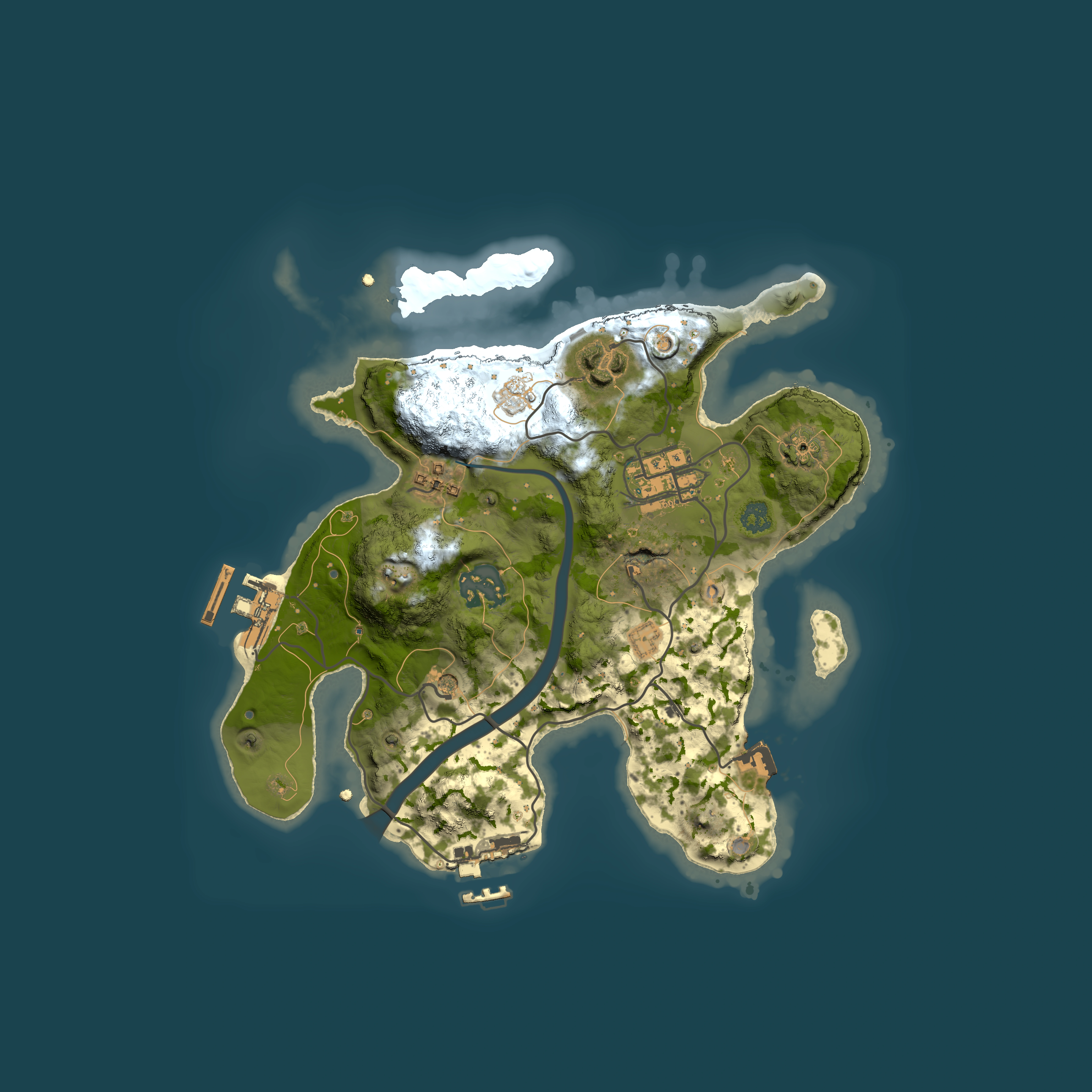 Full top-down render of Rust map seed 2003279959, 2500x2500m
