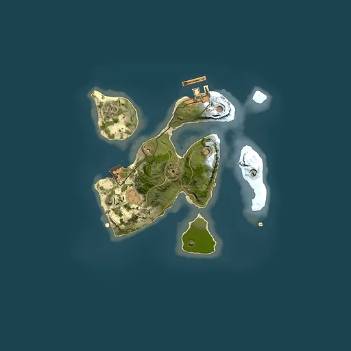 Rust map seed 1447075003, 2000x2000m top-down preview