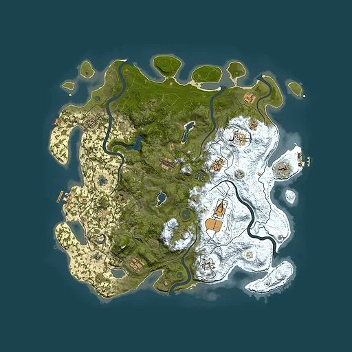Rust map seed 1511358331, 4500x4500m top-down preview