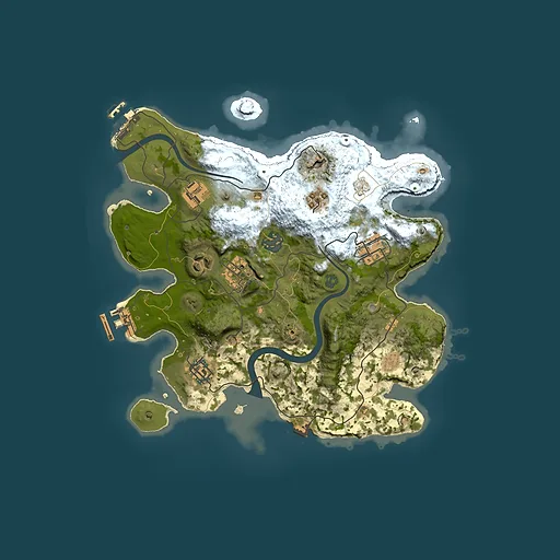 Rust map seed 775744538, 3000x3000m top-down preview