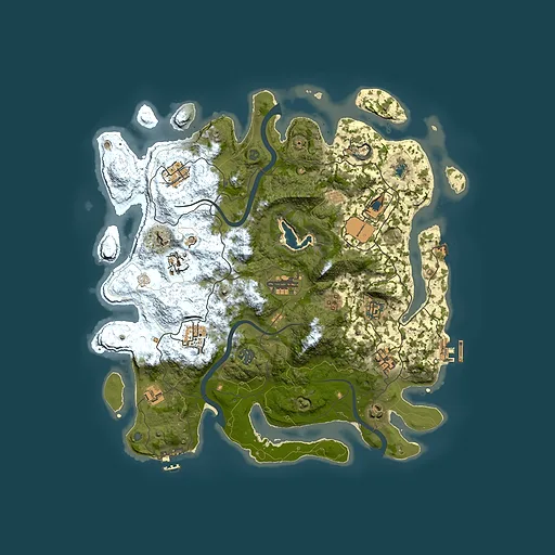 Rust map seed 217712167, 4000x4000m top-down preview