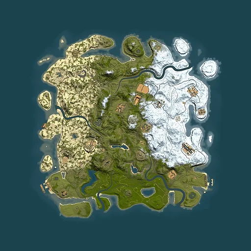 Rust map seed 1457456572, 4500x4500m top-down preview