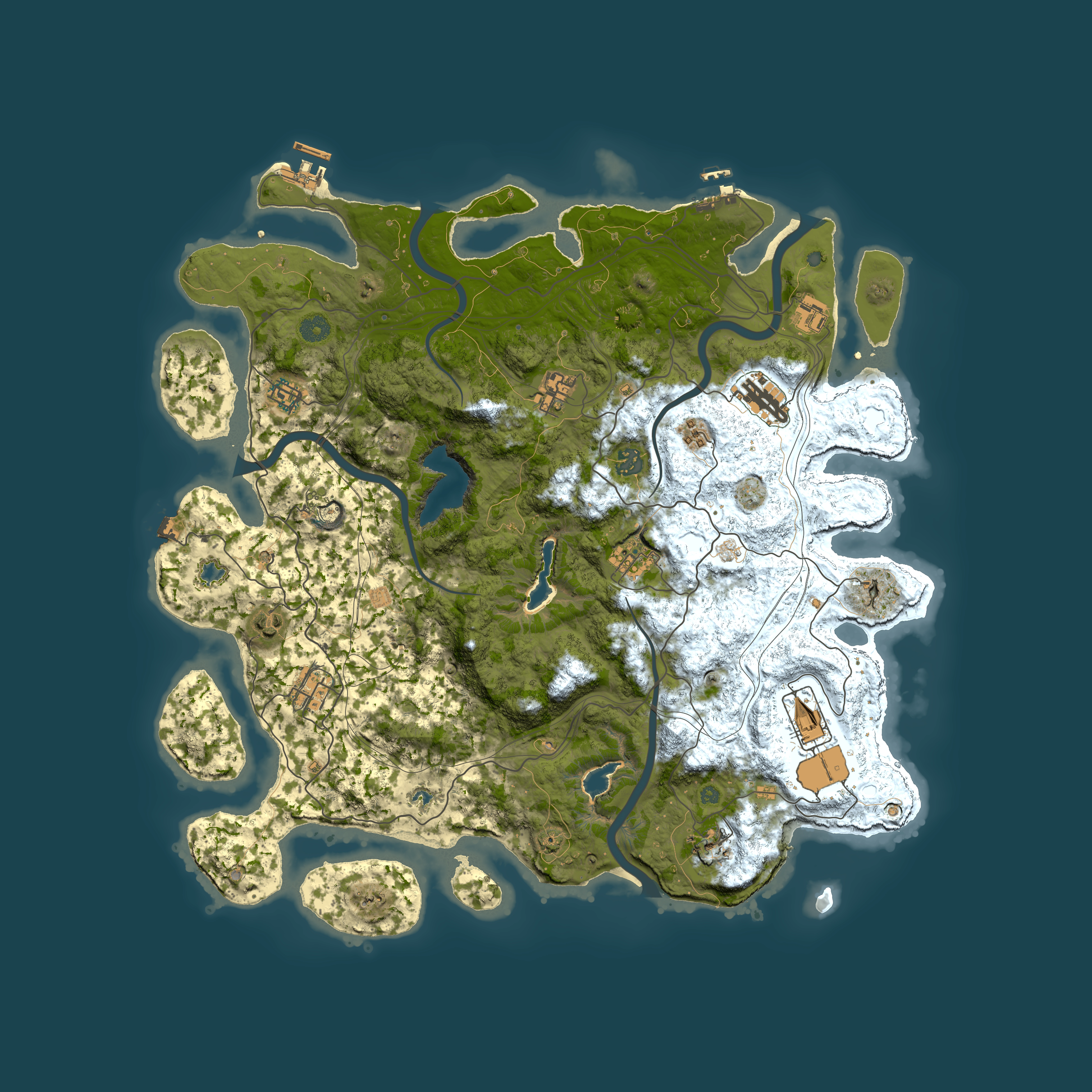 Full top-down render of Rust map seed 570755519, 4500x4500m