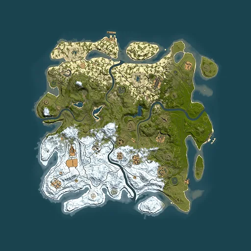 Rust map seed 635686525, 4500x4500m top-down preview