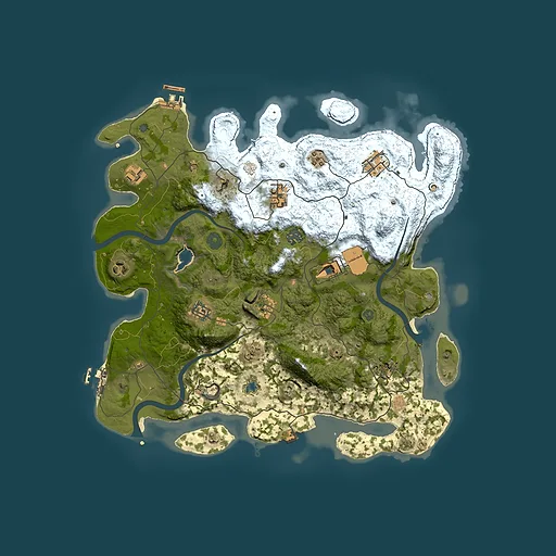 Rust map seed 2019670096, 4000x4000m top-down preview