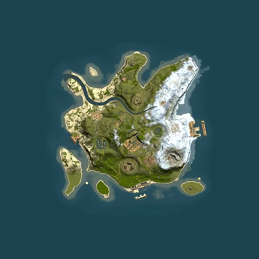 Rust map seed 1492590076, 2500x2500m top-down preview