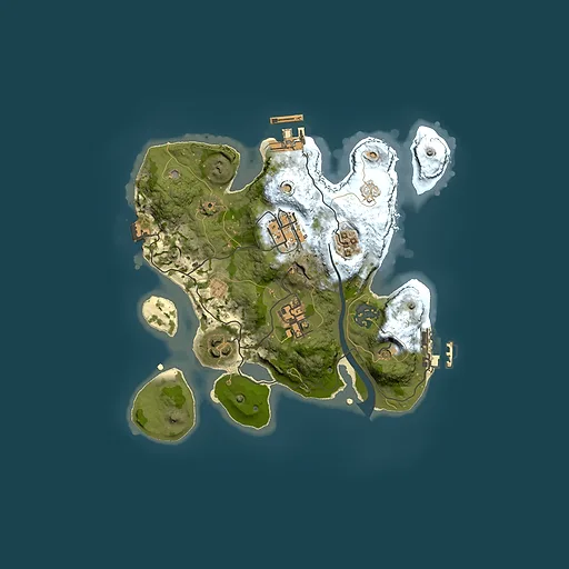Rust map seed 2018073088, 2500x2500m top-down preview