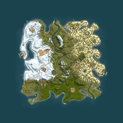 Rust map seed 923743947, 4000x4000m top-down preview