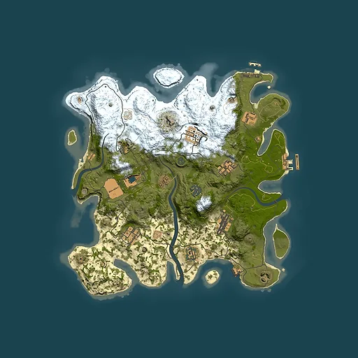 Rust map seed 92037584, 3500x3500m top-down preview