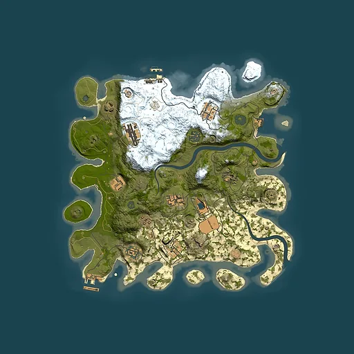 Rust map seed 180235261, 3500x3500m top-down preview