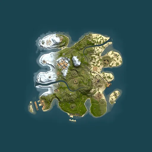 Rust map seed 1255488731, 2500x2500m top-down preview