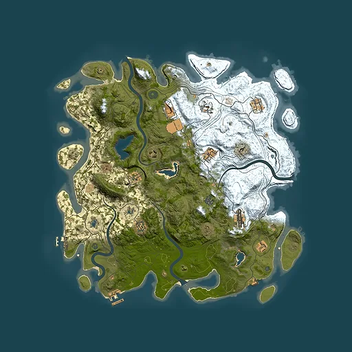 Rust map seed 1994420441, 4500x4500m top-down preview