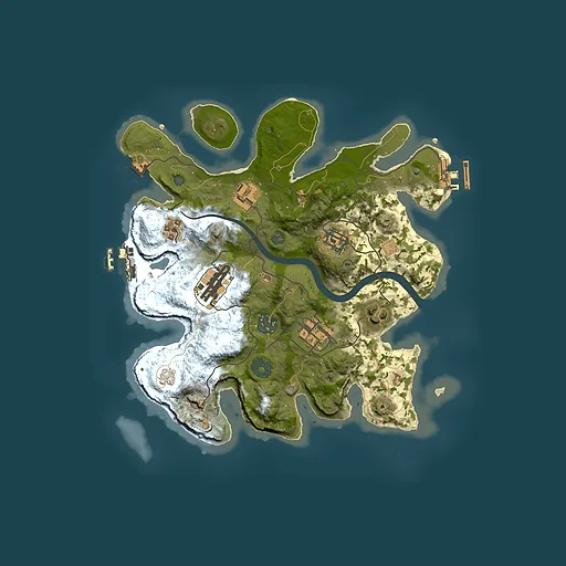 Rust map seed 1629679823, 3000x3000m top-down preview