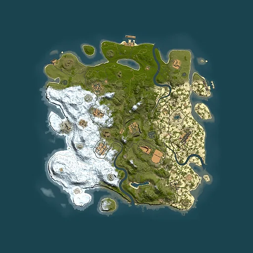 Rust map seed 968597854, 4000x4000m top-down preview