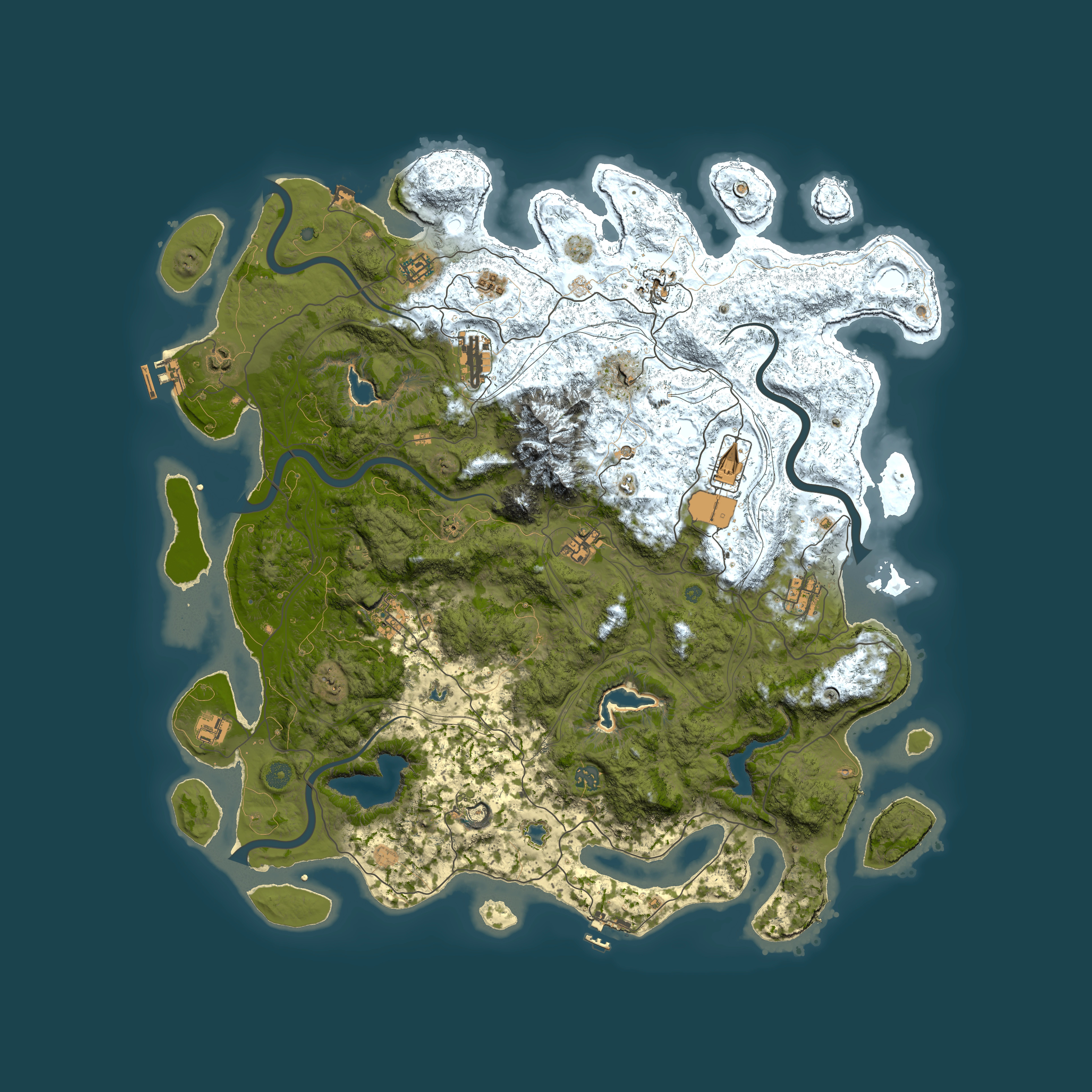Full top-down render of Rust map seed 1755522205, 5000x5000m