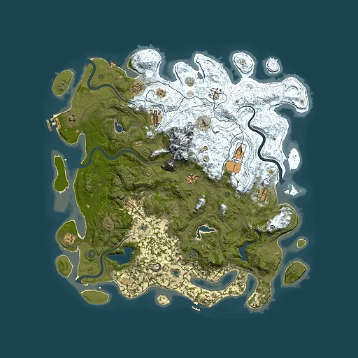 Rust map seed 1755522205, 5000x5000m top-down preview