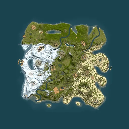 Rust map seed 856361980, 4000x4000m top-down preview