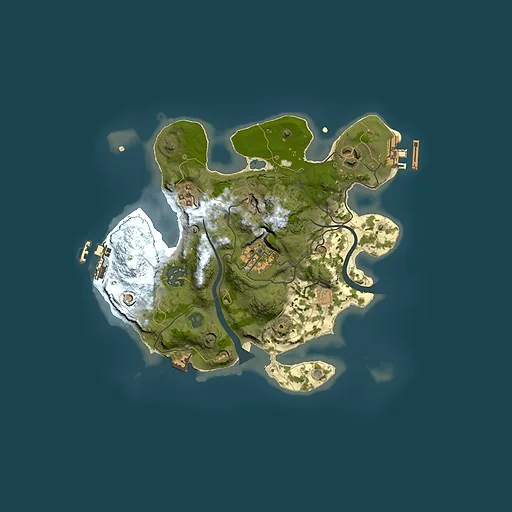 Rust map seed 295721120, 2500x2500m top-down preview