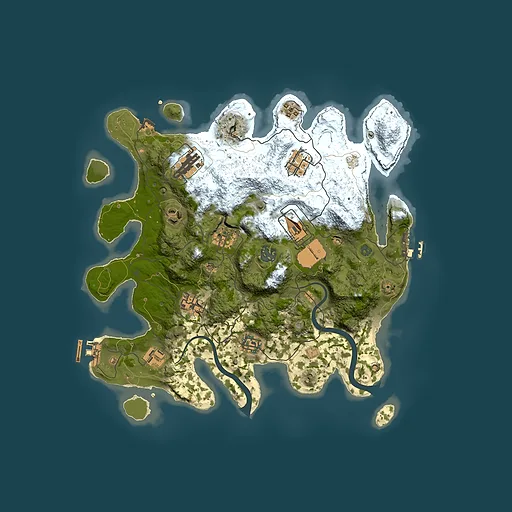 Rust map seed 729880389, 3500x3500m top-down preview