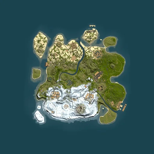 Rust map seed 166614144, 3000x3000m top-down preview