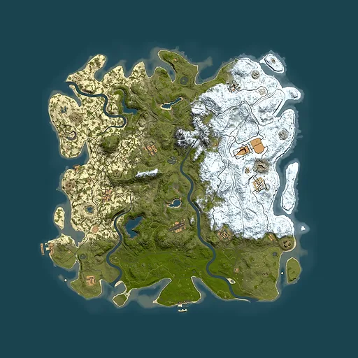Rust map seed 2016139439, 5000x5000m top-down preview