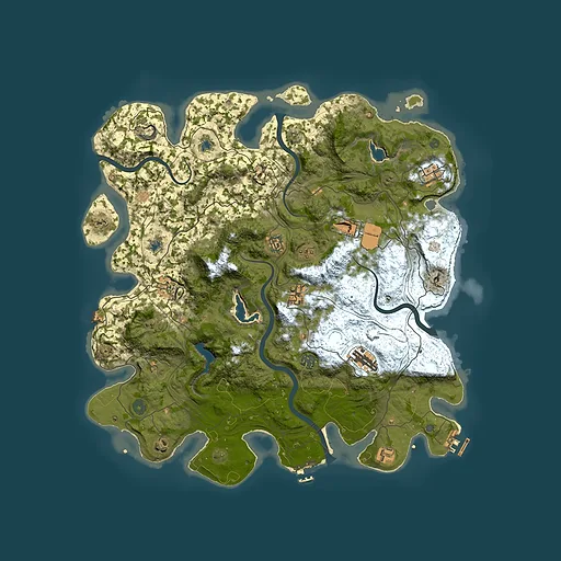 Rust map seed 1526016731, 4500x4500m top-down preview