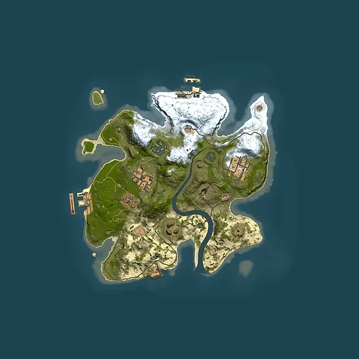 Rust map seed 6807878, 2500x2500m top-down preview
