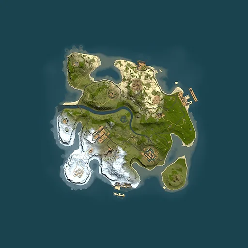 Rust map seed 1846864758, 2500x2500m top-down preview
