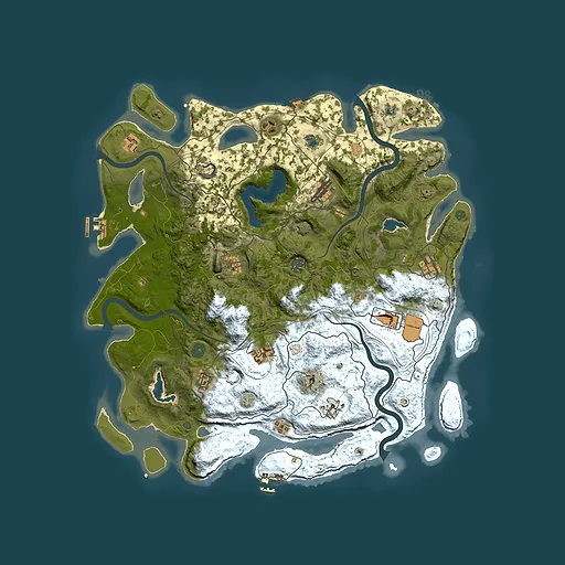 Rust map seed 102920763, 4500x4500m top-down preview