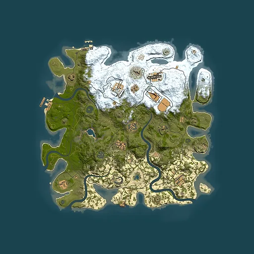 Rust map seed 231219905, 4000x4000m top-down preview