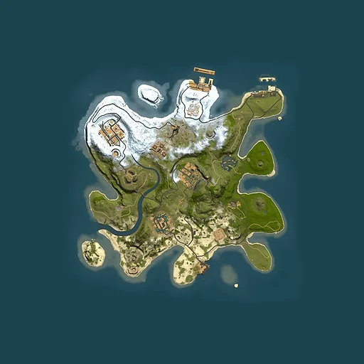 Rust map seed 295395470, 2500x2500m top-down preview